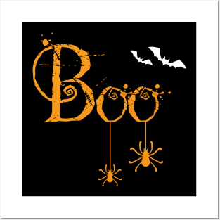 Boo, happy Halloween Posters and Art